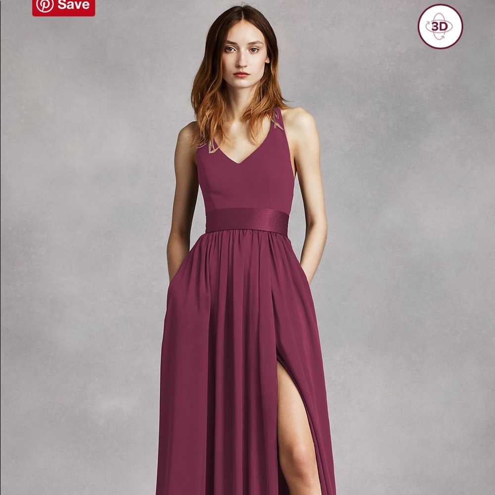 COPY - David’s Bridal White by Vera Wang Bridesma…